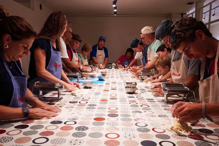Make fresh pasta and Italian aperitivo In Barcelona