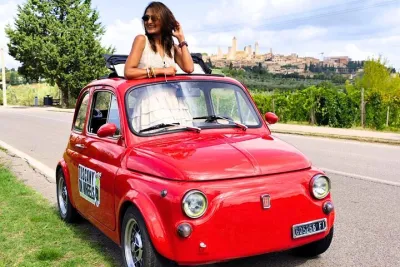 Private Tuscany & San Gimignano by Exclusive Vintage Fiat 500