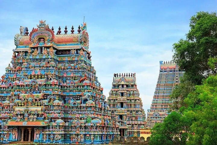 From Madurai Private Day Tour to Trichy, Tanjore& Chettinad