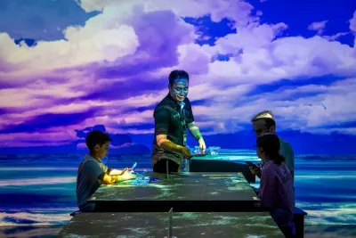 Tea Bar Taste in Immersive Arte Museum - Dubai Mall
