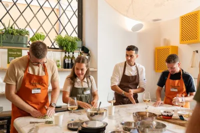 Cook & Dine in Rome: Pizza, Ravioli & Italian Dessert with Wine