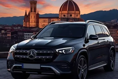 Florence private city car Tour by Mercedes Car with driver