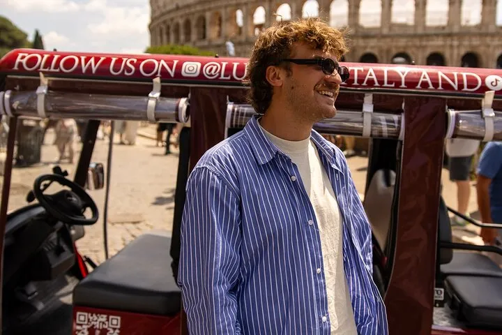 Rome Golf Cart Food and Sightseeing Tour