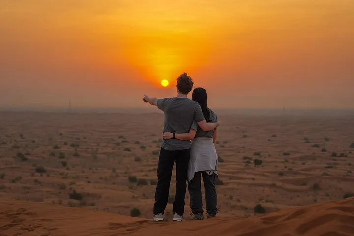 Premium Dubai Desert Sunrise with Dune Bashing & Camel Ride