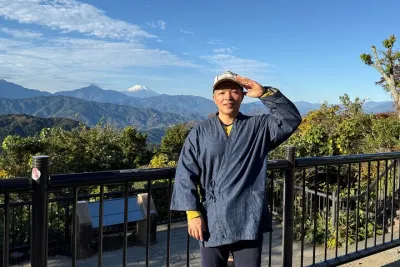 Private Mt. Takao Hike & Onsen from Shinjuku with Ex-JR Conductor