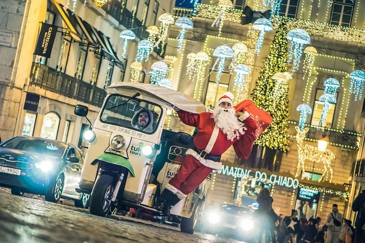 Lisbon Christmas Lights: Private Tuk Tuk Experience