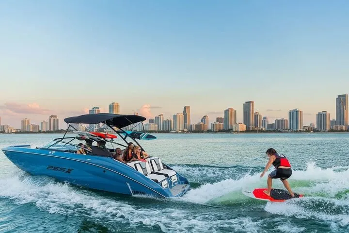 Wakeboarding In Miami 3 to 6 Hours Miami Boat Rental