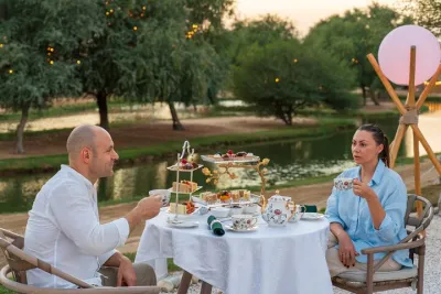 Dubai Desert Afternoon High Tea at Al Marmoom Oasis