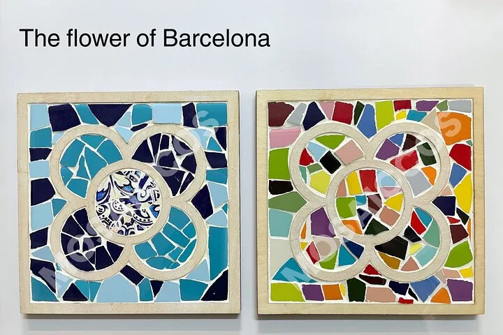 Guided “Flower of Barcelona” Panot Shape Mosaic Workshop 2 Hours