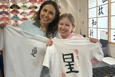 Tokyo Asakusa：Calligraphy & Make T-shirt Activity