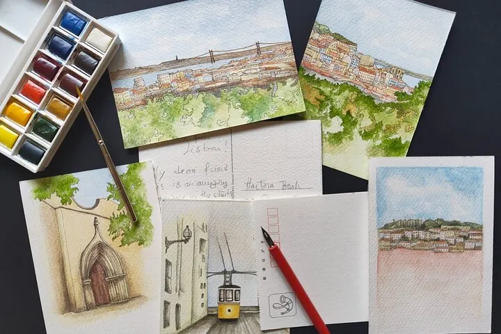 Lisbon Sketching Tour and Discover Hidden Views and Art