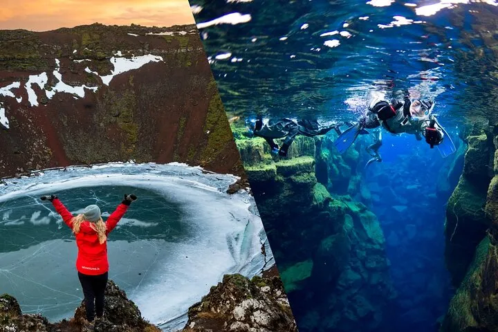 Golden Circle & Silfra Fissure Snorkeling Day Tour from Reykjavik