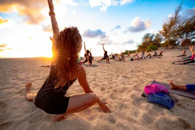 Sunrise Yoga at Kailua Beach