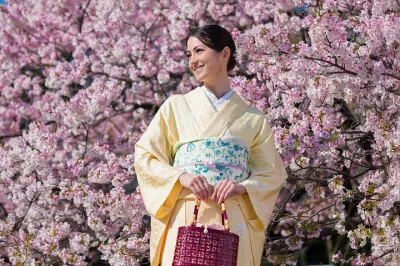 Tokyo: Kimono Rental inside Shinjuku Gyoen National Garden