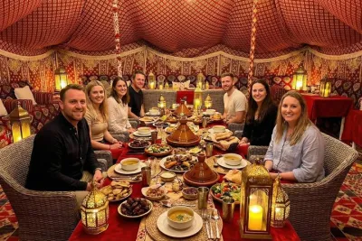 Dubai Camel Farm Visit with Traditional Bedouin Dinner