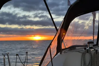 Waking up in Barcelona Sailing boat ride at Dawn