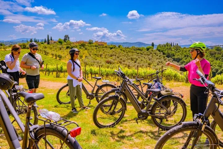 Tuscan Hills E-Bike Tour with Farm Experience and Lunch