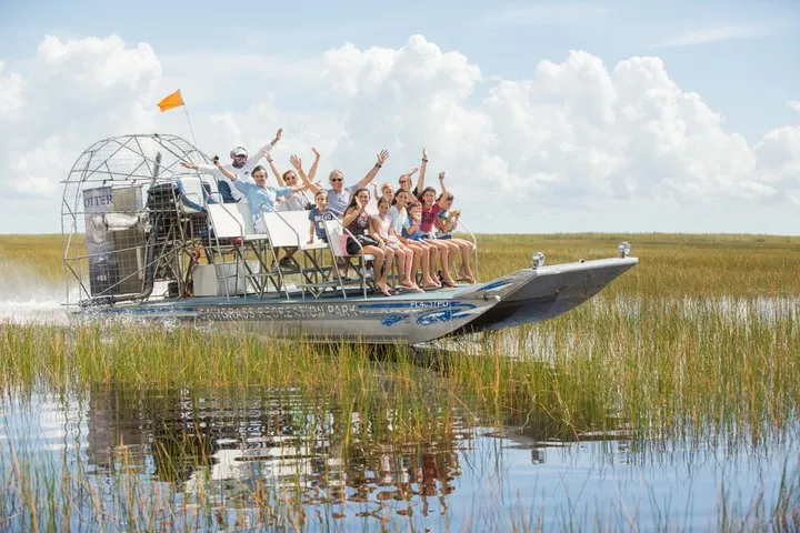 Everglades Airboat, Wildlife Exhibit, & Roundtrip Bus from Miami