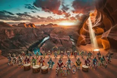 From Las Vegas Antelope Horseshoe dinner Navajo