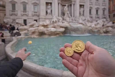 Trevi Fountain Coin Ritual Basin Access Ticket & Imperial Coins