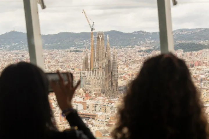 Entrance to the Mirador Torre Glories Barcelona
