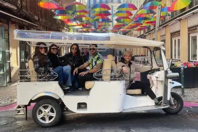 Create your own adventure in Lisbon Tuktuk Free pick-up