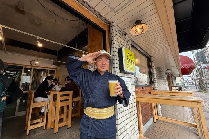 Local Craft Beer Tour by Train from Shinjuku with Ex-JR Conductor