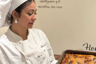 Florence : Lasagna & Tiramisù Class with Wine by Ponte Vecchio