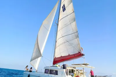 Private Barcelona Catamaran Sailing Tour with Drinks and Snacks
