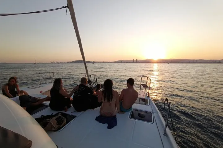 Private Sunset Catamaran Cruise in Barcelona with Drinks