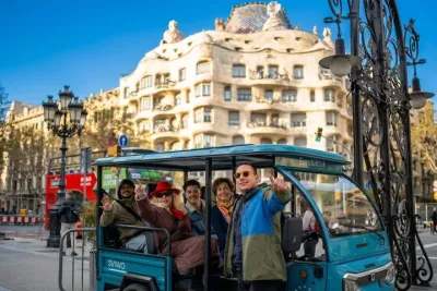 TukTuk tour of Barcelona, the mountains and the beach