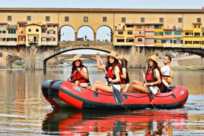 Soft Rafting in Florence under the Pontevecchio Arches