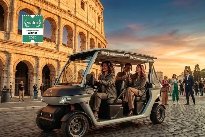 Rome Sunset/Night Golf Cart Private Tour with Gelato (Top Rated)