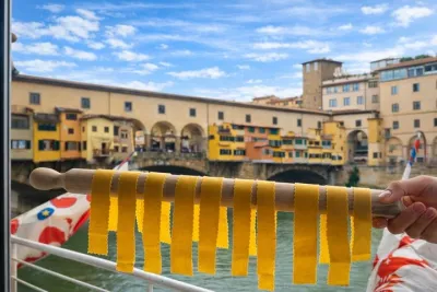 Florence Pasta and Wine Workshop near Ponte Vecchio
