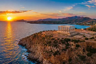 Private Temple of Poseidon Sunset & Athens Riviera Dinner