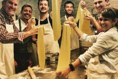 Private Michelangelo Cooking Experience David and Italian food