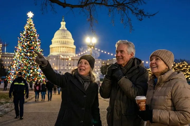 Private Walking Tour in Washington with Christmas Markets