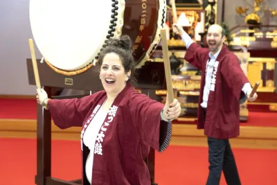 Taiko Drumming and Buddhist Chanting in a 700-Year Tokyo Temple