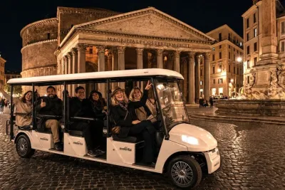 Rome by Night in Golf Cart