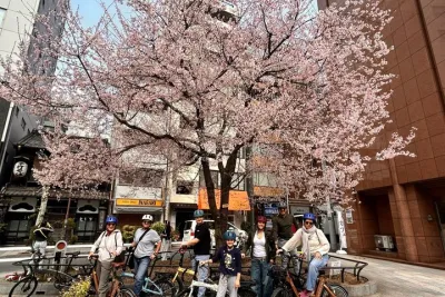 Tokyo Spring Flowering Gardens Tour with Gardener E-bike or Walk