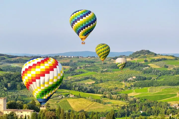 Hot Air Balloon Flight Over Tuscany from Siena