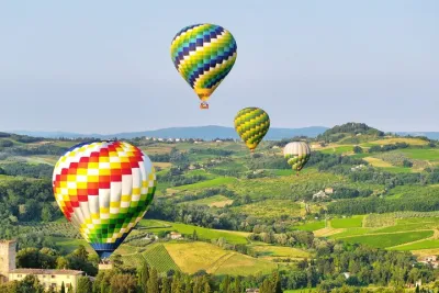 Hot Air Balloon Flight Over Tuscany from Siena