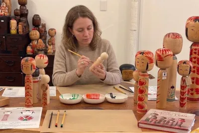 Paint Your Own Traditional Kokeshi Doll in Shibuya, Tokyo