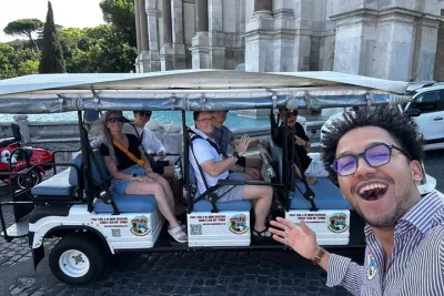 Rome in Golf Cart Trastevere and Jewish Ghetto