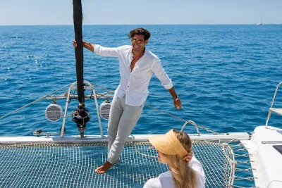 Athens Private Catamaran Cruise, Greek Cuisine & Hotel Transfers