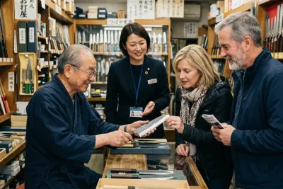 Kappabashi Knife Shopping Tour with Government-Licensed Guide