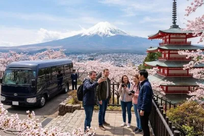 Mt. Fuji Five Lakes Tour with Guide & Vehicle (Tokyo Dep)
