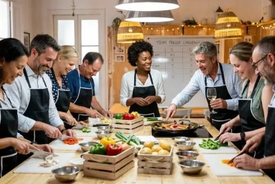 Small-Group Paella Class, Tapas & Market Tour Central Barcelona