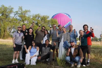 Balloon flight over Teotihuacan