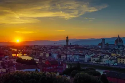 Private Florence Sunset Tour by Eco-Friendly Golf Cart